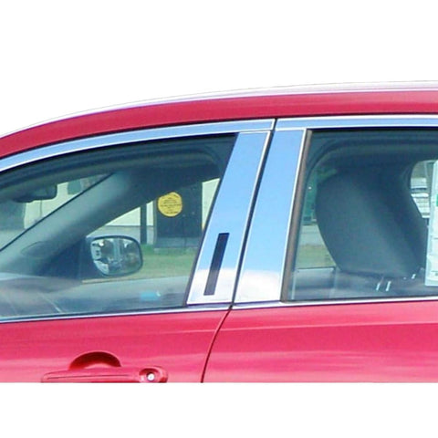 QAA is Compatible with 2010-2019 Ford Taurus 4 Piece Stainless Pillar Post Trim, Includes keyless Entry Touch pad PP50490