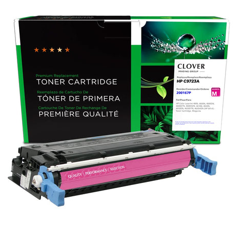 Clover Remanufactured Toner Cartridge Replacement for HP C9723A (HP 641A) | Magenta