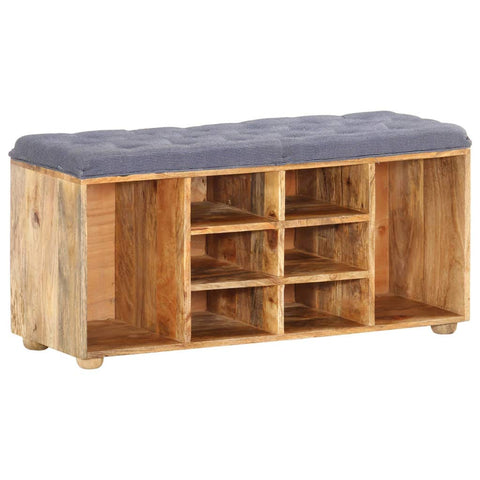 Oakestry Hall Bench 394 inches x138 inches x185 inches Solid Mango Wood Modern Storage Bench Solid Wood Entryway Seating Furniture Living Room Bedroom Hallway Organizer with Durable Frame Contempora
