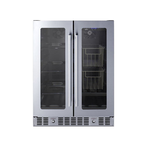 French door pantry for fruits, vegetables and perishables