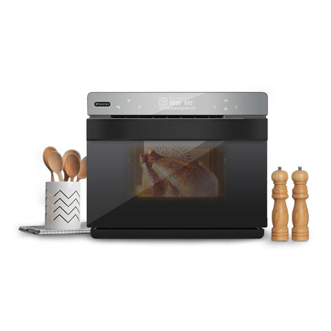 Whynter Multi-Function Convection Steam Oven, 40 Quart, Air Fryer, Dehydrator, Yogurt Maker, 1800W, Stainless Steel, LED Control, Tempered Glass Door
