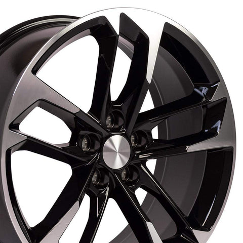 OE Wheels LLC CV29-20095-5120-39MB Black Machined Wheel Painted (20 x 9.5 inches /5 x 120 mm, 39 mm Offset)