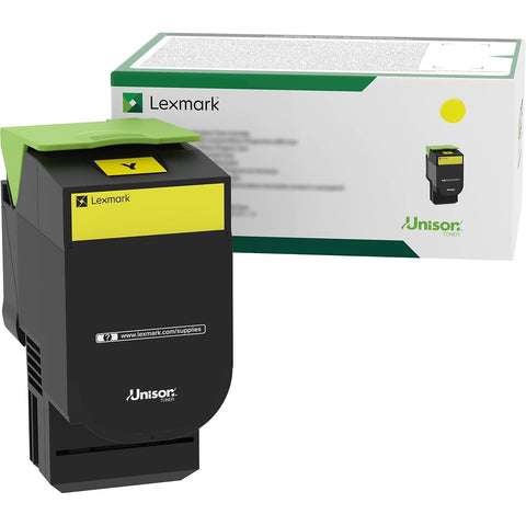 Lexmark 80C1HY0 Yellow High Yield Return Program Toner