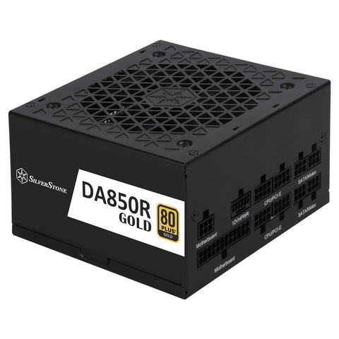 SilverStone Technology DA850R Gold 850W 80 Plus Gold ATX 3.0 & PCIe 5.0 Modular Power Supply, SST-DA850R-GM