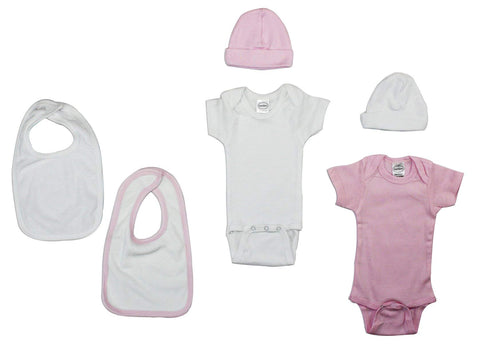 Girls' 6 Piece Layette Set