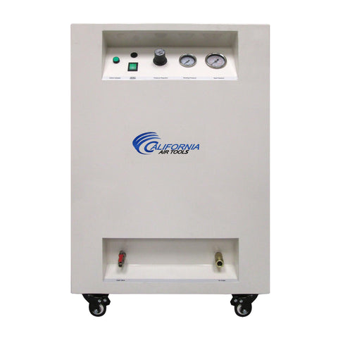 California Air Tools 8010SPCAD 1.0 HP Ultra Quiet and Oil-Free Air Compressor in Sound Proof Cabinet with Wheels, 8 Gallon Steel Tank, 40 dBA Noise Level, with Automatic Drain Valve