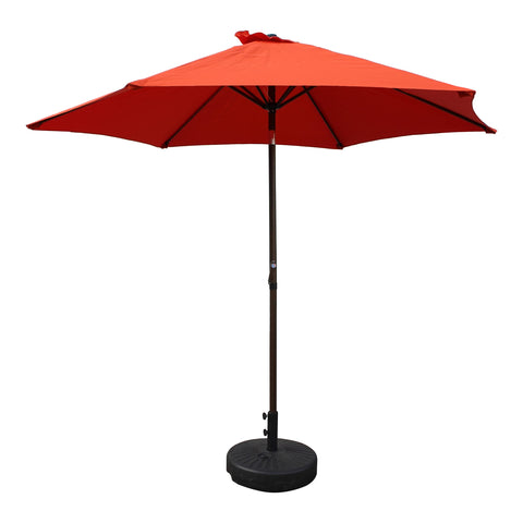 St. Kitts Aluminum 9-foot Patio Umbrella - Terra Cotta