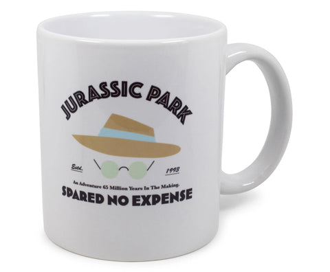 Surreal Entertainment Jurassic Park Spared No Expense Ceramic Coffee Mug | Official Steven Spielberg Movie Collectible | Oversized Cup For Home Kitchen Bar Set, Novelty Drinkware | Holds 11 Ounces