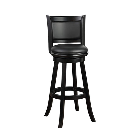 Boraam Augusta Extra Tall Swivel Bar Stool, 34-Inch, Black