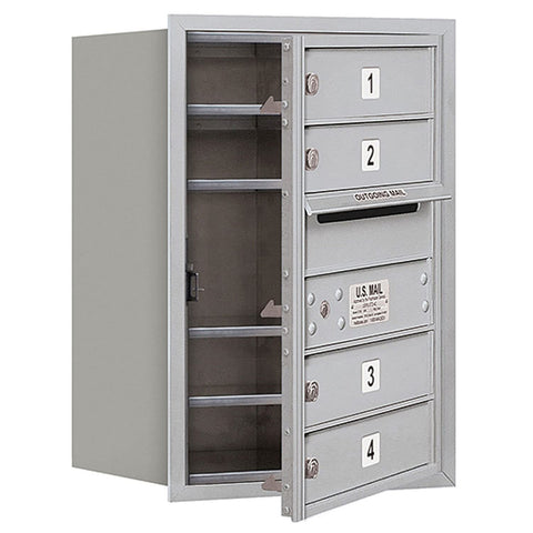 Salsbury Industries 3706S-04AFU 4C Horizontal Mailbox, Aluminum
