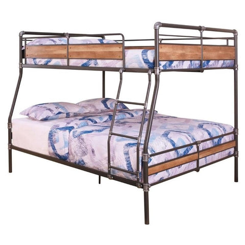 Acme Brantley II Full XL Over Queen Metal Bunk Bed in Sandy Black