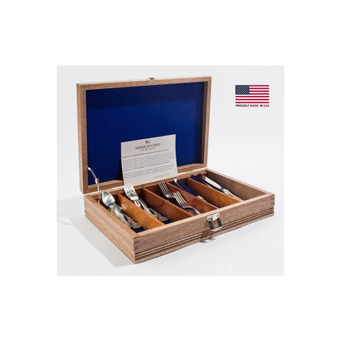 Rustic Americana Stainless Flatware Chest