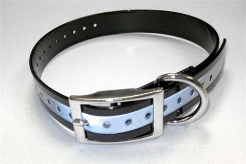 Grain Valley Dog Supply 1" Universal Reflective Collar Black