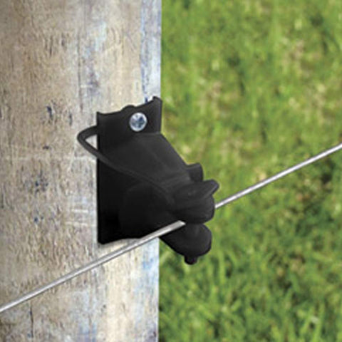 Patriot Wood Post Pinlock Insulator Nails High Density Polyethylene Black 25 Pack