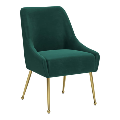 Maxine Dining Chair Green  and  Gold