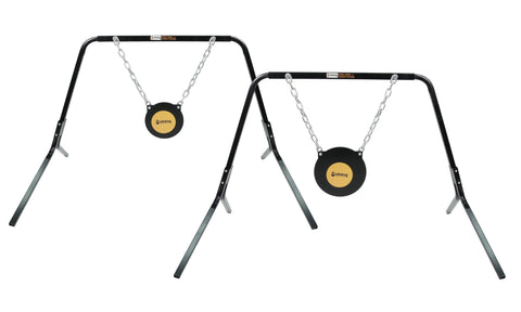 Viking Solutions Combination Complete AR500 Steel Target - Durable Easy to Set Up Gong Target System 8" and 10" Combo - Proof Chain and Hardware Included