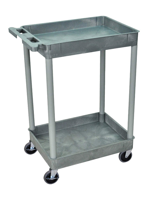 LUXOR STC11-G Tub Cart - Two Shelves, NSF Certified