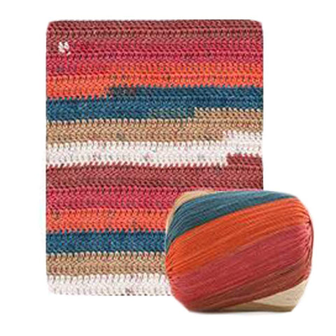 Pigeon Fleet 2 Skeins Cotton Yarn Crochet Yarn for Hand Knitting Rugs Basket, Autumn