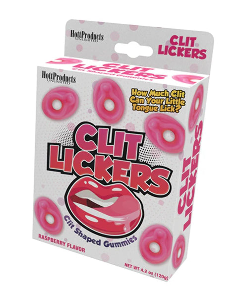 Clit Lickers Clitoral Shaped Gummies - How Much Clit Can Your Little Tongue Lick? - Raspberry Flavor