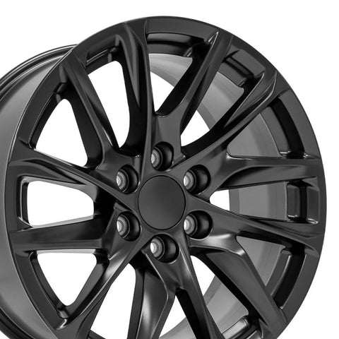 OE Wheels CA90 20 Inch Rim Fits Escalade Style 6x139.7 20x9 Satin Black - Hollander 4875 (1)