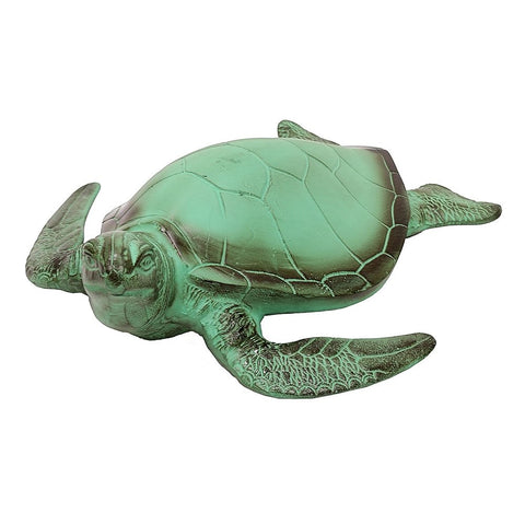 Achla Designs TUR-01 Sea Garden Animal Art Sculpture Statue Turtle, Verdigris