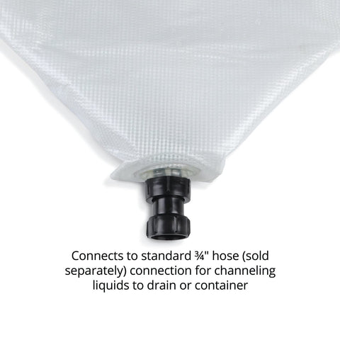 PIG Roof Leak Diverter Tarp - 5' x 5' - Translucent - TLS462-TR