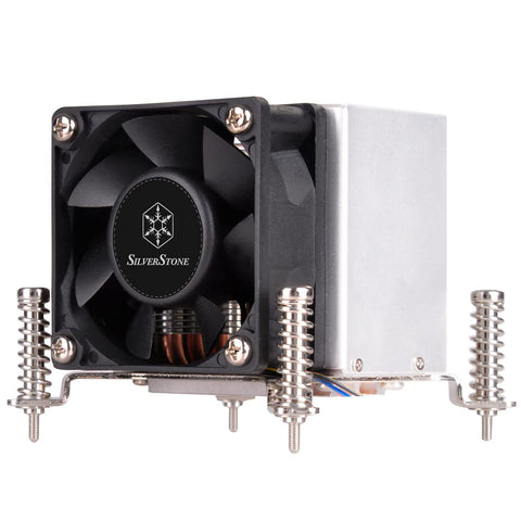 SilverStone Technology AR09-115XS 2U Rackmount Server/Small Form Factor Intel CPU Cooler with Screw Bracket, SST-AR09-115XS, TAA Compliant