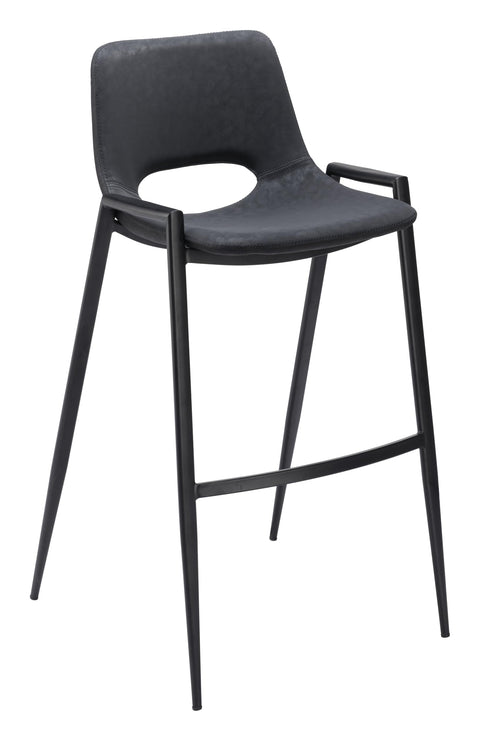 Zuo Modern Bar Chair Set, Black