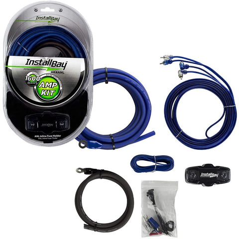 AmmoTenna Install Bay - 4 Ga Value Amp Kit Complete 1600 Watt - Each (AK4ANL), Amplifier Install Kits