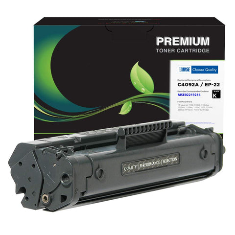 MSE Brand Remanufactured Toner Cartridge Replacement for HP 92A C4092A Black