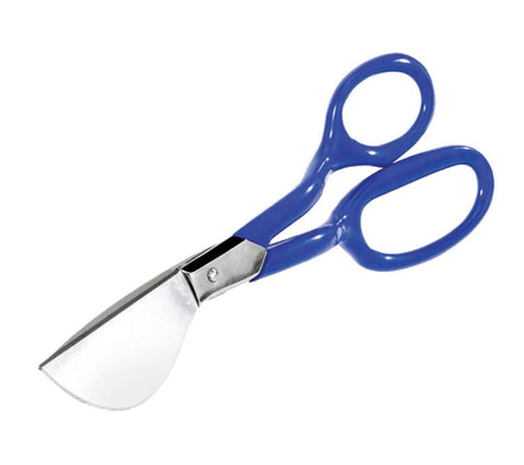 Bon Duckbill Napping Shears 8 in. Carpet Trimming Scissors with Cushioned Vinyl Handles Enlarged Bottom Loop Knife-Edge Blades Chrome Nickel Plated Right or Left Hand Use