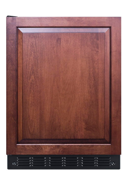 Summit FF708BLSSIFADALHD 24” Wide ADA Under Counter Refrigerator 5.5 cu.ft. with Panel-Ready Door (Panel Not Included) Automatic Defrost Operation, Deluxe black interior (ADA-Panel Ready-LHD)