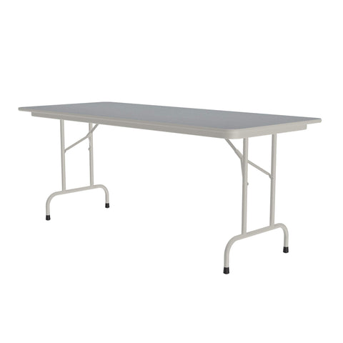 Correll 30"x96" Commercial Duty Folding Table, Gray Granite High Pressure Laminate Top, 3/4" Core (CF3096PX-15)