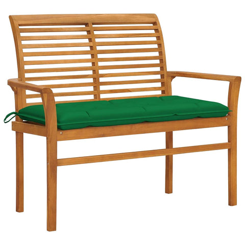 vidaXL Garden Bench Natural Fine Sanded Teak Hardwood Medium Durable