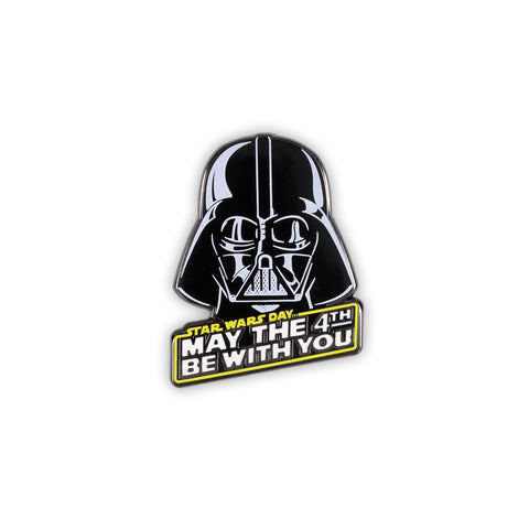 STAR WARS May The 4Th Darth Vader Helmet Enamel Pin | Badge Accessories For Lanyard, Backpack, Clothes