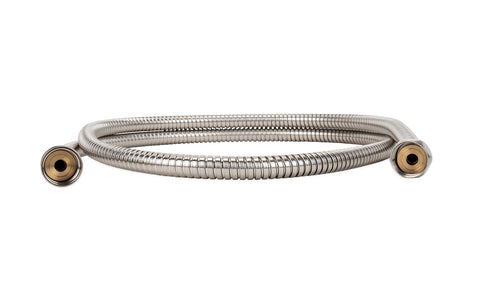 Camco RV/Marine Flexible Replacement Shower Hose | Reinforced Construction | Measures 60-Inches | Brushed Nickel (43748)