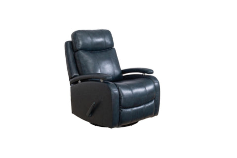 BarcaLounger 8-3610 Duffy Swivel Glider Recliner, Ryegate Sapphire Blue