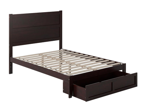 Warren Platform Bed T with Footboard & Drawers AG