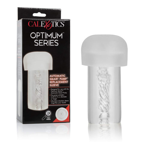 CalExotics, Optimum Series Automatic Smart Pump Replacement Sleeve Male Silicone Masturbation Sleeve – 5 Inch Adult Male Masturbator Sex Toy – Clear Maintenance Free, 1 Count