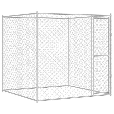 vidaXL Dog Cage 78.7" x 78.7" x 78.7" Steel,