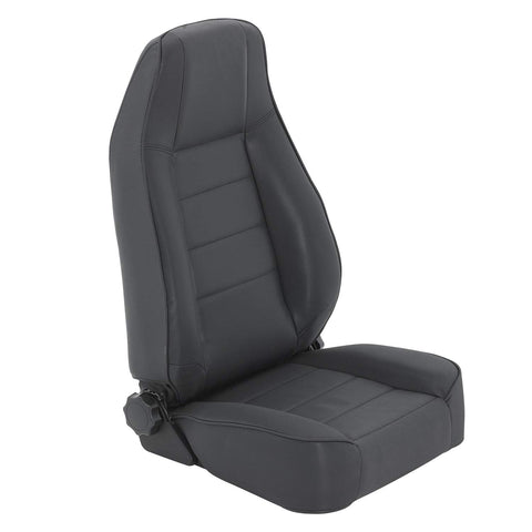 SmittyBilt Seat – Front – Factory Style Replacement W/Recliner – Denim Black (76-02 Jeep CJ/YJ/TJ) - SB45015