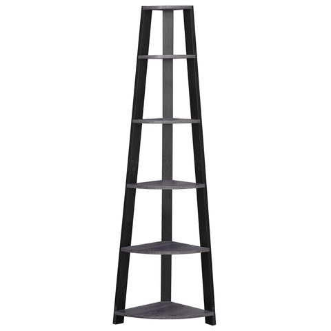 Monarch Specialties I Bookcase, 72"H, Grey/Black