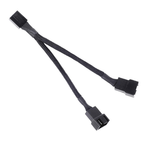 SilverStone Technology SST-CPF01-USA PWM 2-to-1 Splitter In Black Sleeving CPF01-Usa