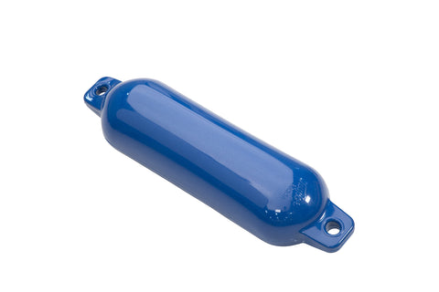 Taylor Made Hull-Gard Inflatable Boat Fender, Mid Atlantic Blue (6.5" x 23"), Unique Oval Shape, Molded Football Needle Inflation Valve, Seamless Construction, Double Eyelets - 41023