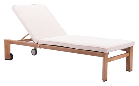 Zuo Modern Cozumel Lounge Chair Beige & Natural