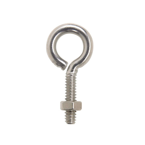 Hampton Eyebolt 0.158" 0.158" 1-1/2" Overall 13/16" Tread 70 Lb Ref.No.221-556 Bulk Stainless Steel
