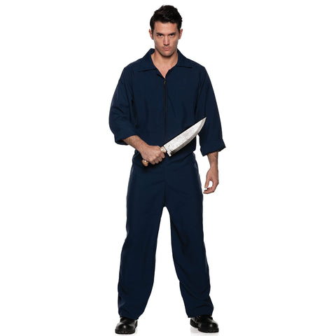 UNDERWRAPS Cosplay Horror Killer Jumpsuit - Men's Coverall Horror Jumpsuits, Serial Killer Scary Horror Movie Boiler Colored Coverall Jumpsuit, Navy, XX-Large