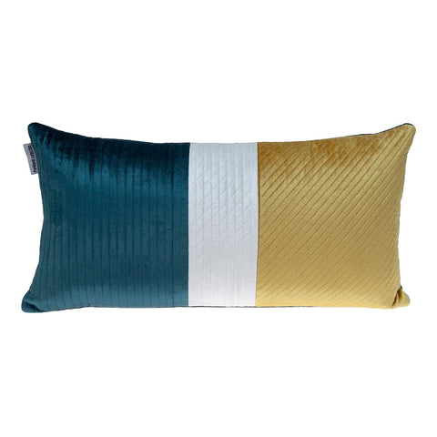 Parkland Collection Hiro Transitional Yellow 12" x 24" Throw Pillow