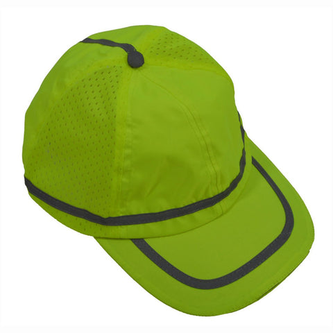 Petra Roc LBC-S1 Safety Style One Size Hi Vis Baseball Cap, One Size, Lime