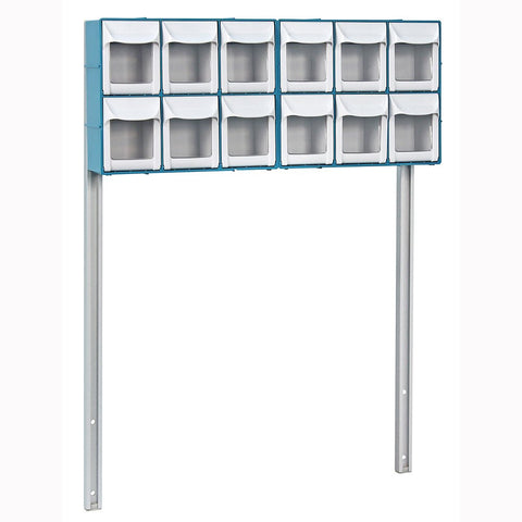 DETECTO 12-Bin Organizer with Accessory Bridge